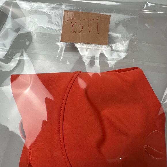 Free People Movement Bra Women Small Orange Adjustable Strap Lined Padded Active - Picture 8 of 9